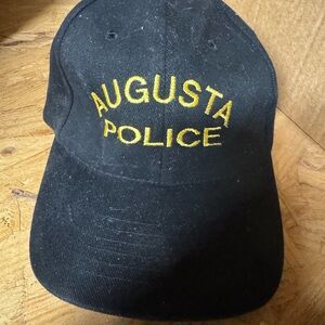 Anvil Police  Black Cap with Gold Embroidery